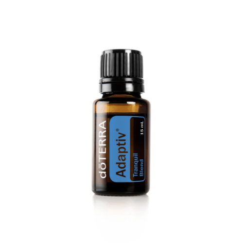 doTERRA Adaptiv essential oil bottle on a white background