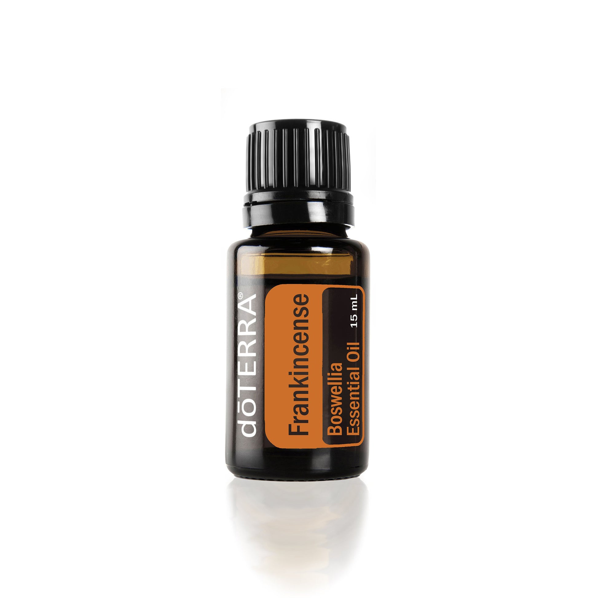 doterra frankincense essential oil on a white background