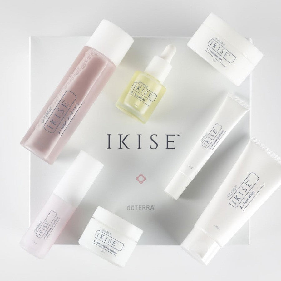 IKISE skincare products on a white background