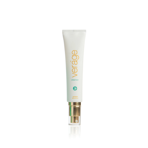 White tube with gold cap labeled 'verage' on a white background